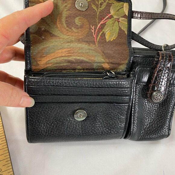 Brighton Black and Brown Crossbody Bag Hudson Organizer - Picture 2 of 12